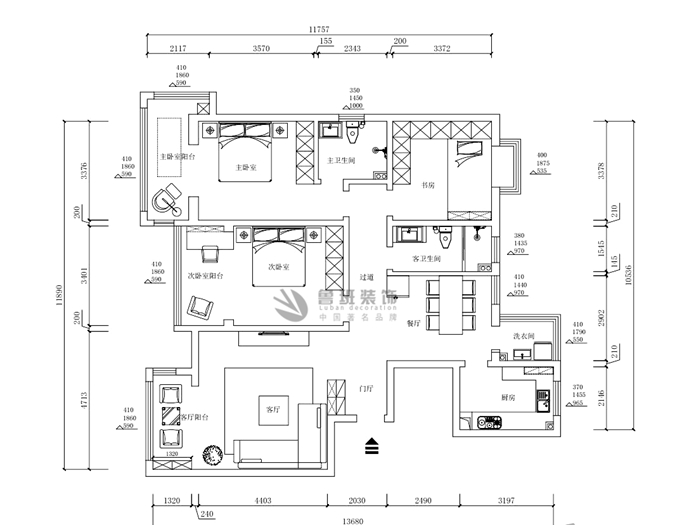 偉業(yè)公館,簡式風格,戶型圖