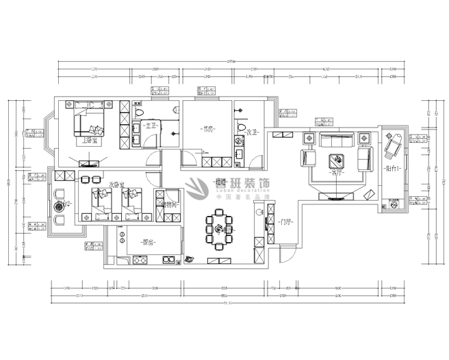 中建國(guó)熙臺(tái),現(xiàn)代風(fēng)格,戶型圖