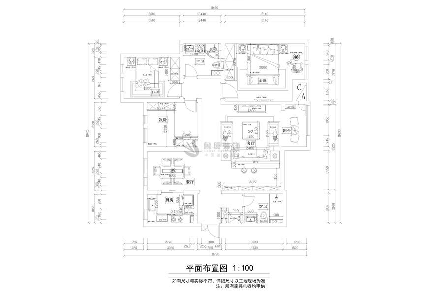 白樺林間,新中式效果圖,功能布局設(shè)計(jì)圖