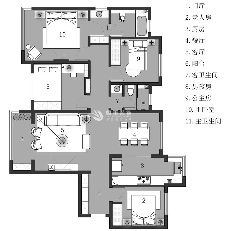 融創(chuàng)天朗融公館,現(xiàn)代輕奢風(fēng)格,戶(hù)型圖