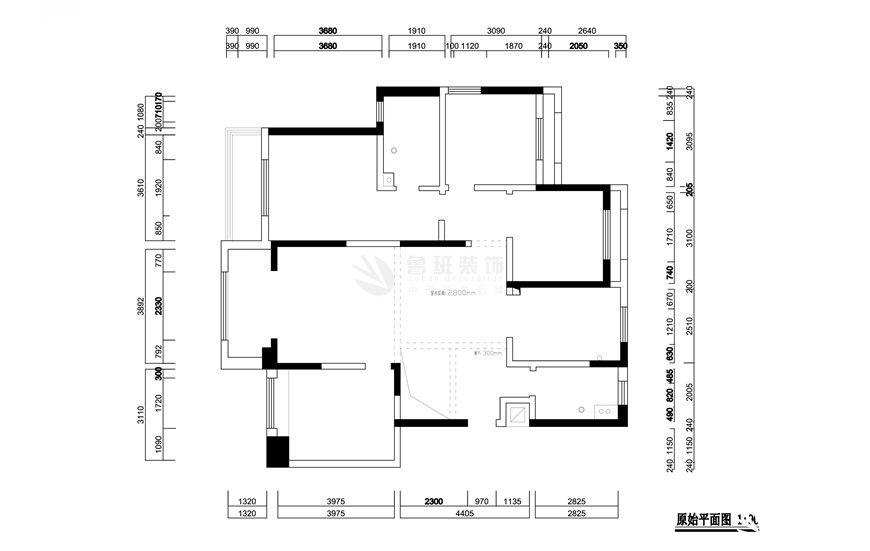 高科麓灣,新中式風格,一層戶型圖