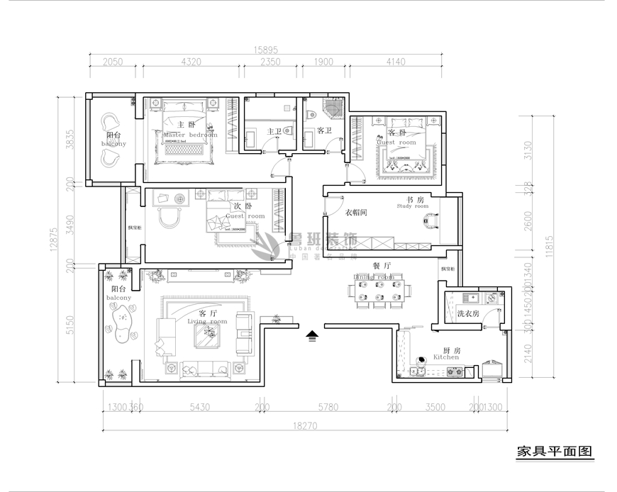 金地西灃公元,新中式風(fēng)格,戶型圖