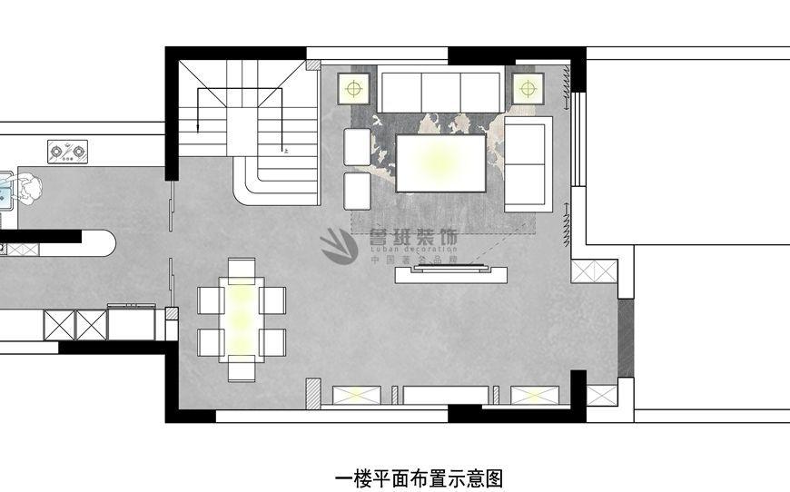 綠地城,新中式風(fēng)格效果圖,戶型圖