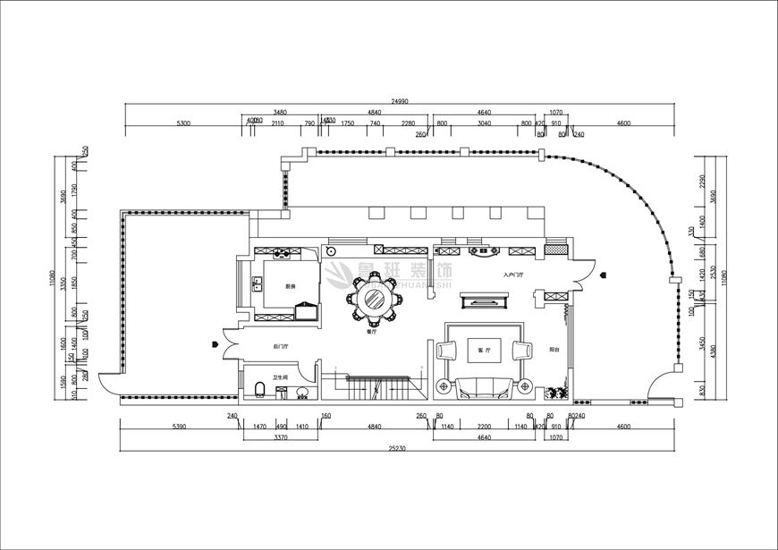 逸翠園,美式輕奢風格,二層戶型圖